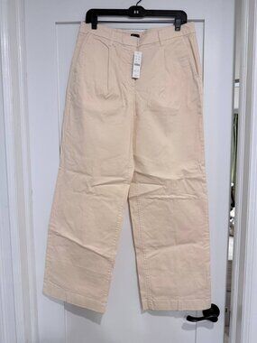 Peach J.Crew Capeside Pleated Chino - Size 10 NWT